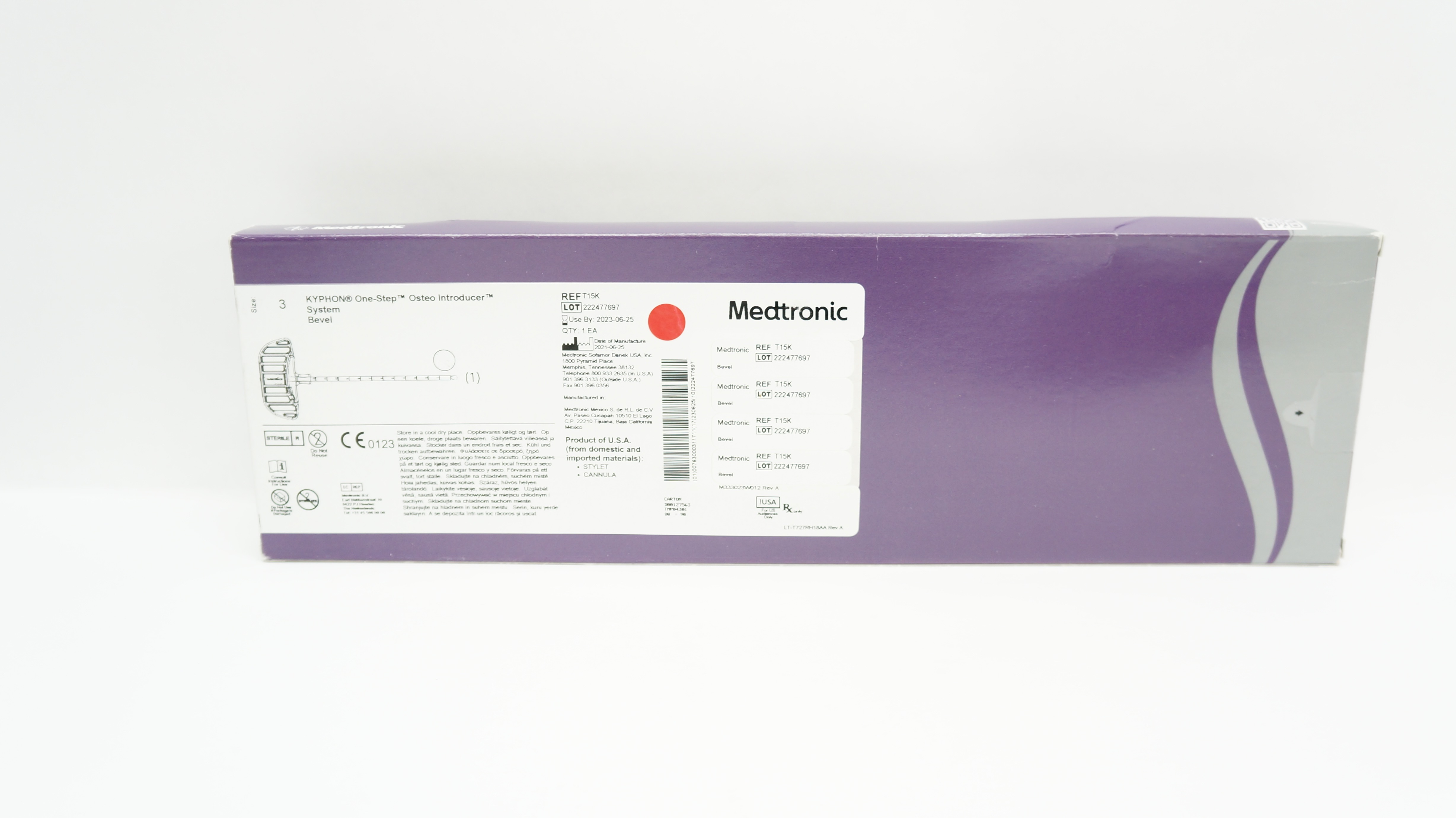 INTRODUCER T15S KYPHON DIRECT SIZE 3