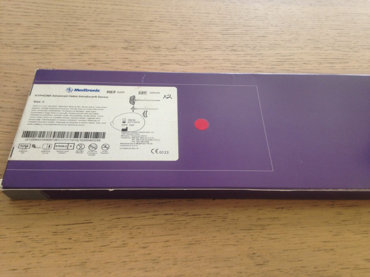 INTRODUCER T15S KYPHON DIRECT SIZE 3
