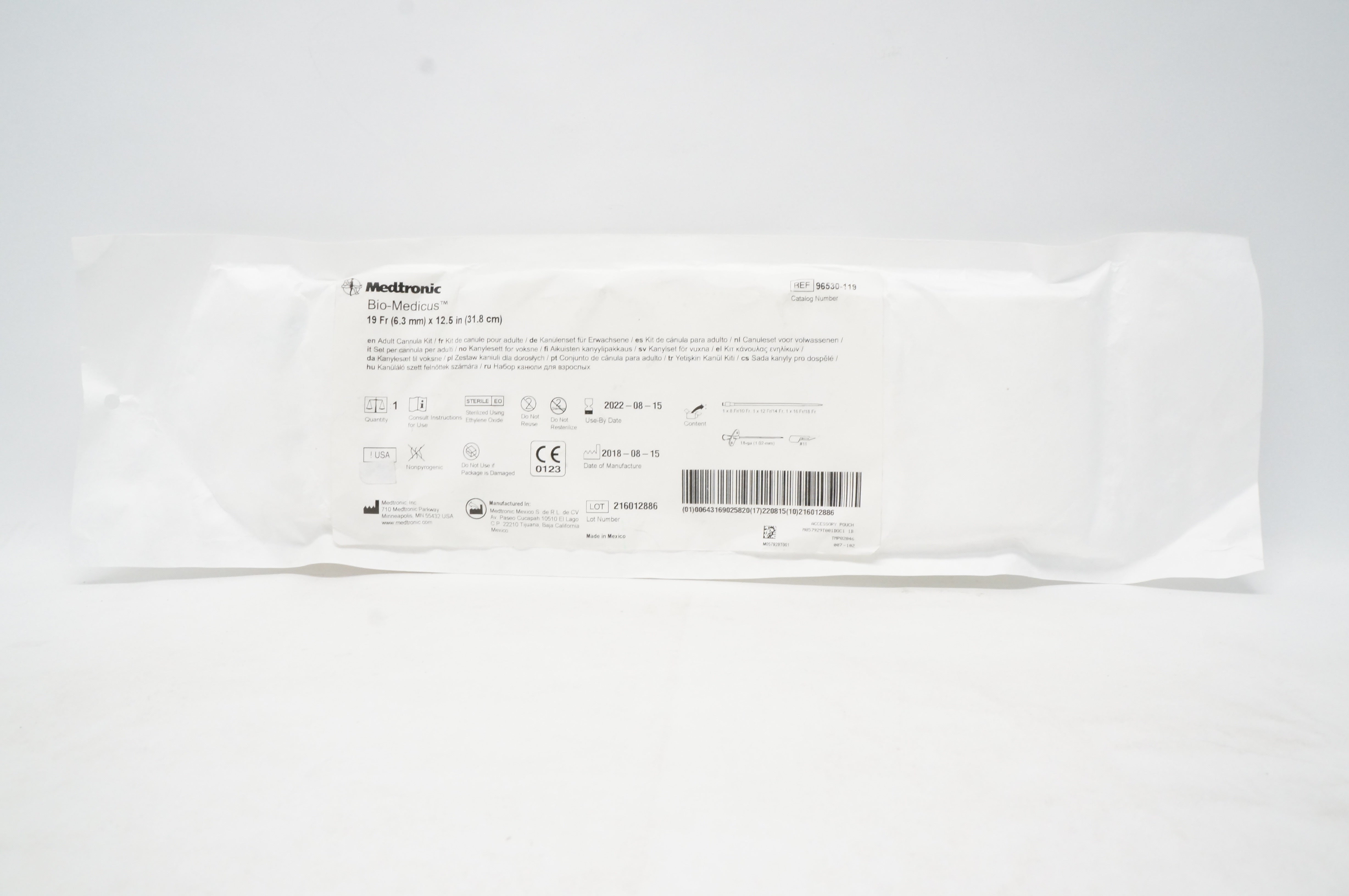 CANNULA 96530-119 BIO-MEDICUS 19FR EA