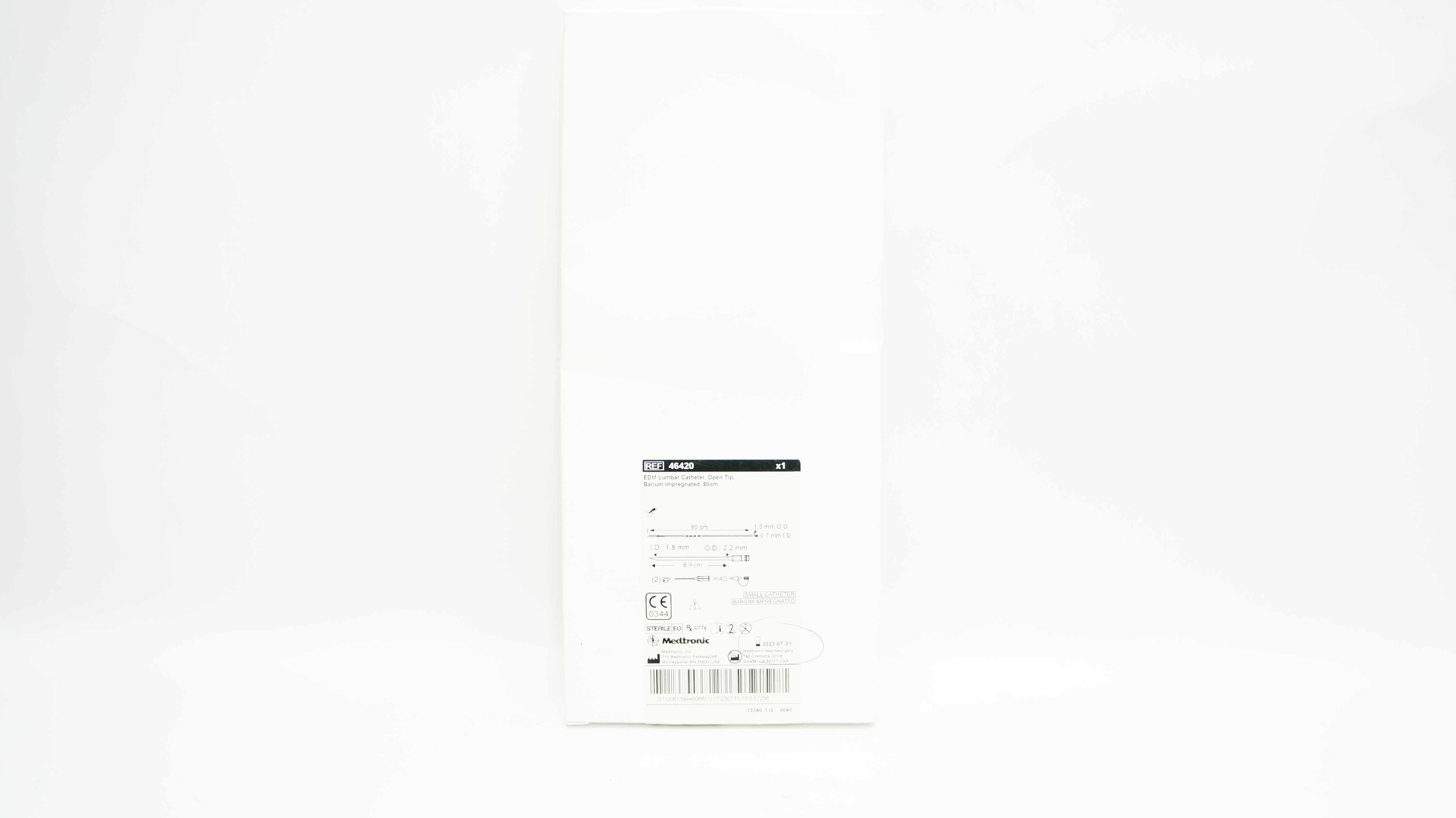 CATH 26020 EDM VENT 2.6X4.9 TRANSLUC