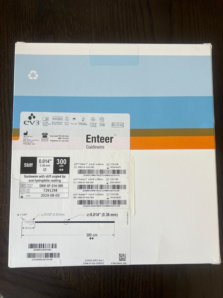 ENTEER GUIDEWIRE .014" X 300CM STIFF