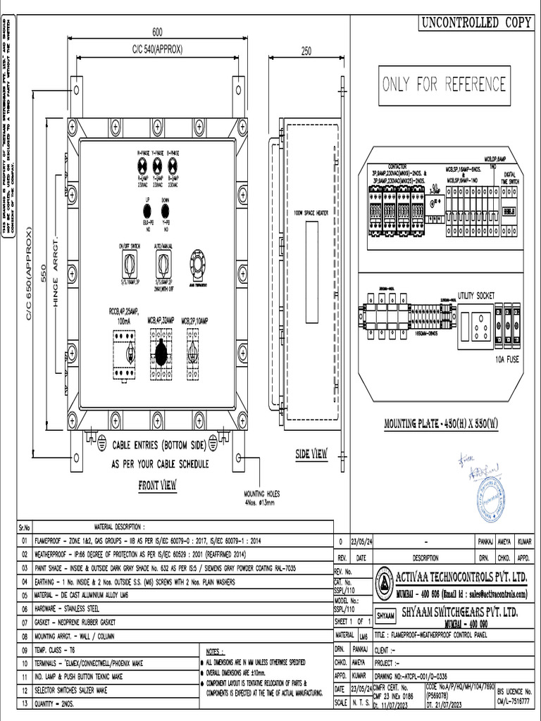 INST SET 9734502 REF MAST UPGRADE