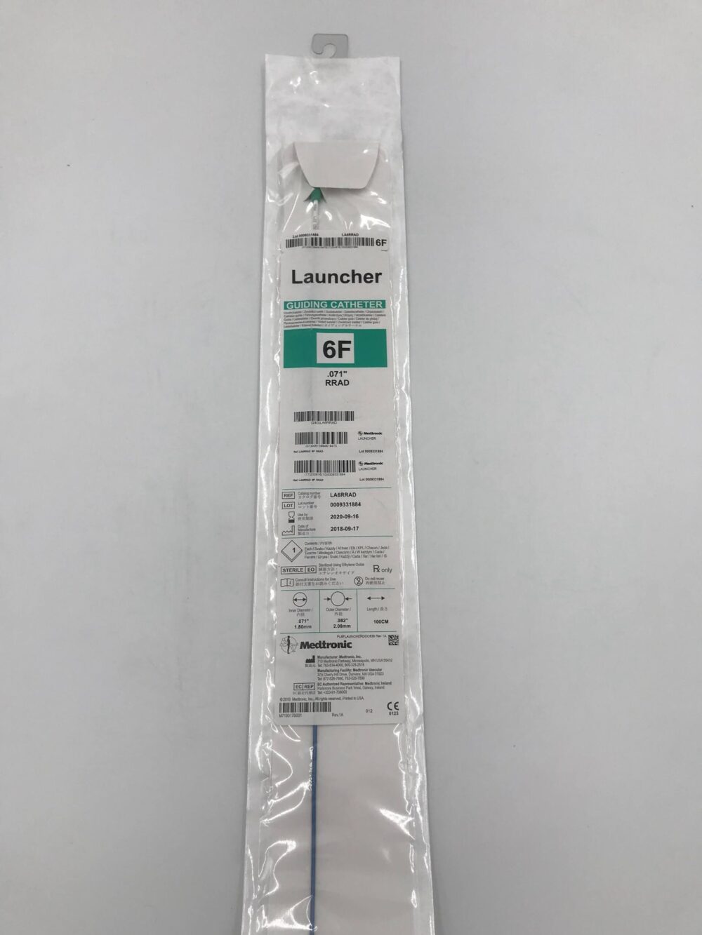 CATHETER LAUNCHER 6F 100CM RRAD