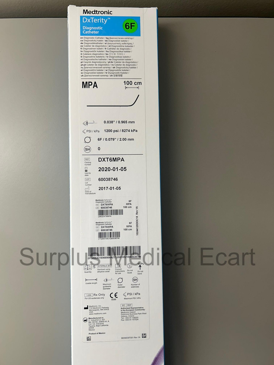 CATH DXT6MPAA DXTERITY 6F 110CM MPA
