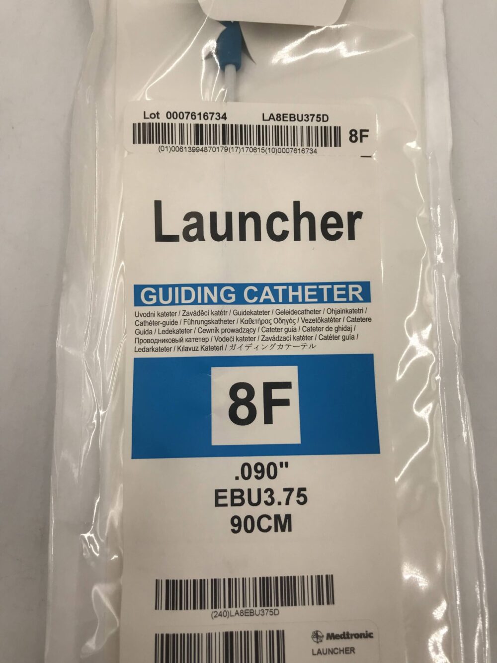 CATHETER LAUNCHER 8F 100CM JL45