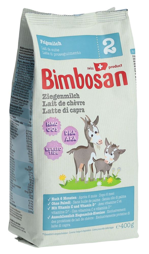 BIMBOSAN Ziegenmilch 2 Folge refill Btl 400 g