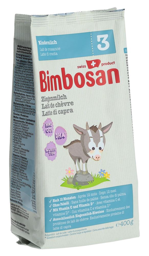 BIMBOSAN Ziegenmilch 3 Kinder refill Btl 400 g