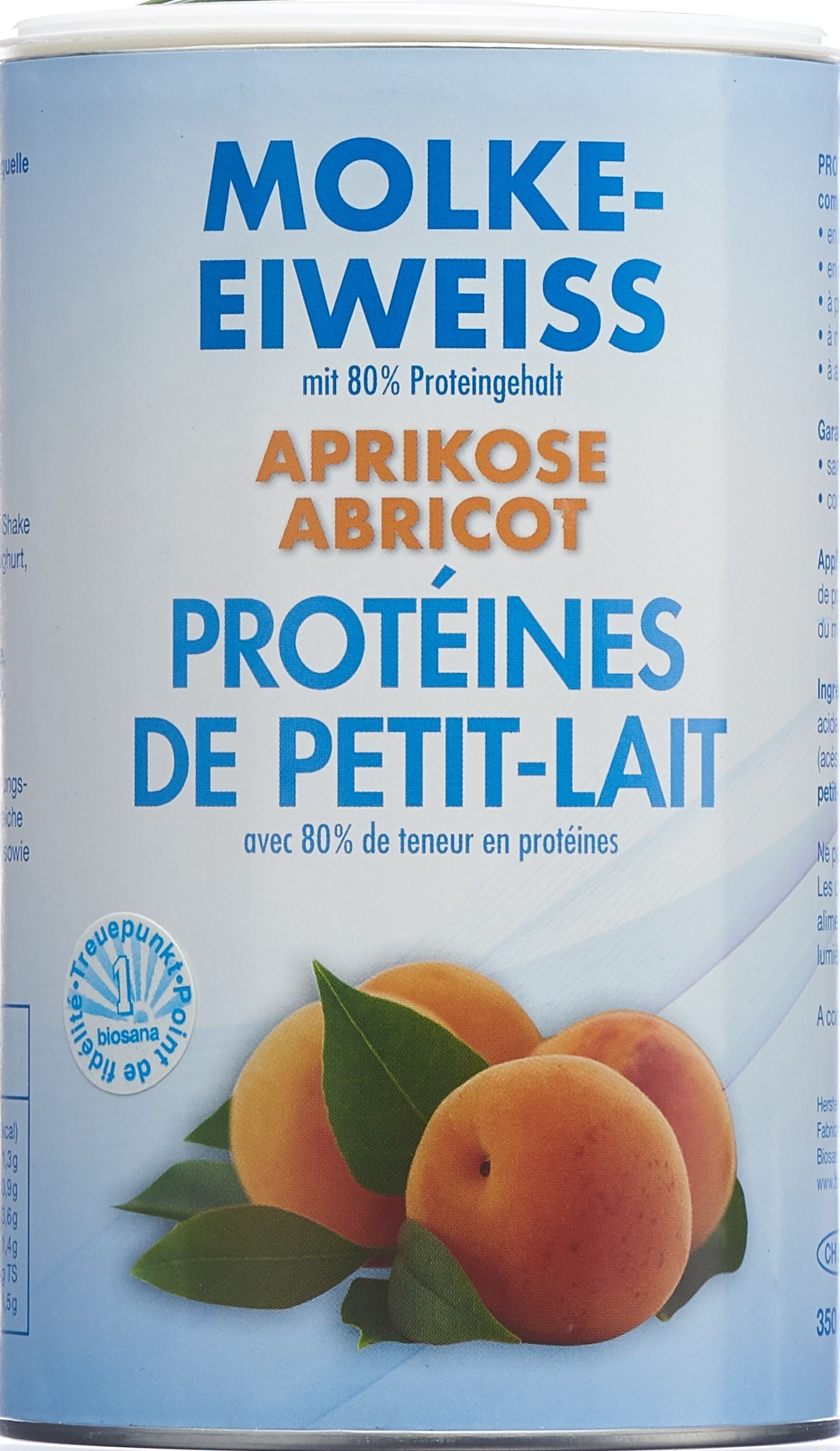 BIOSANA Molke Eiweiss Plv Aprikose 350 g