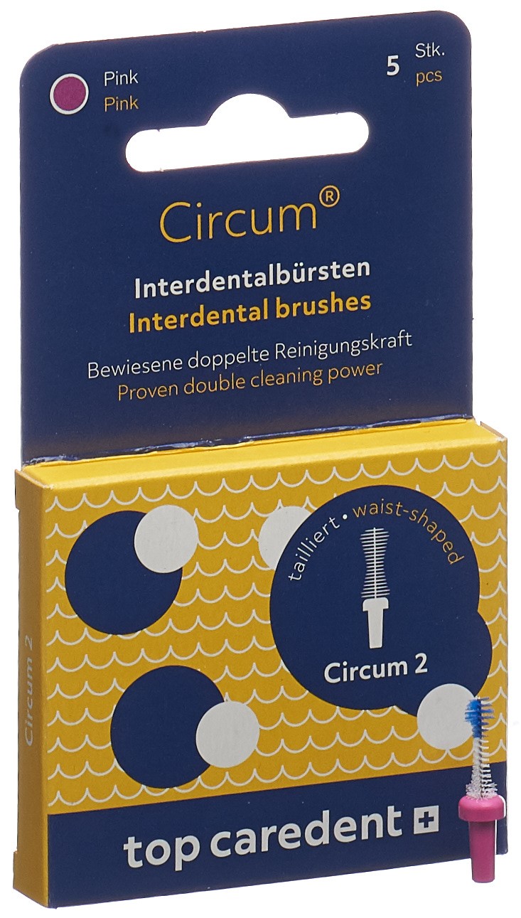 TOP CAREDENT Circum 2 CDB-2 Int Bürste pink 5 Stk