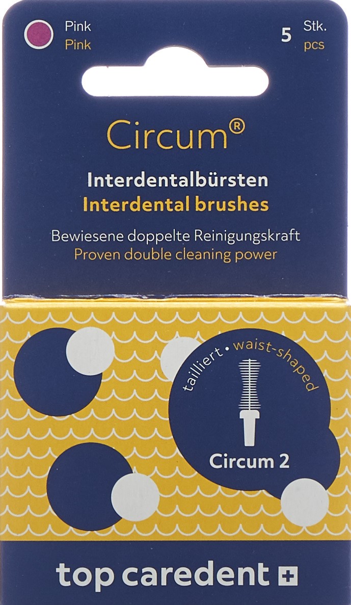 TOP CAREDENT Circum 2 CDB-2 Int Bürste pink 5 Stk