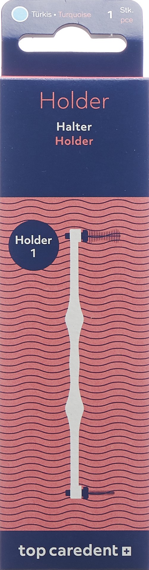 TOP CAREDENT Holder 1 Halter Interdental L türkis