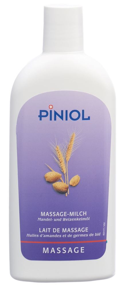 PINIOL Massagemilch m Mandel-Weizenkeimöl 250 ml