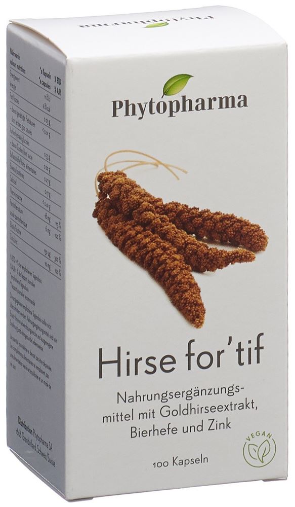 PHYTOPHARMA Hirse for'tif Kaps 100 Stk