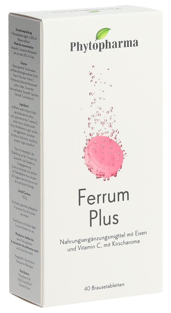 PHYTOPHARMA Ferrum Plus Brausetabl 40 Stk