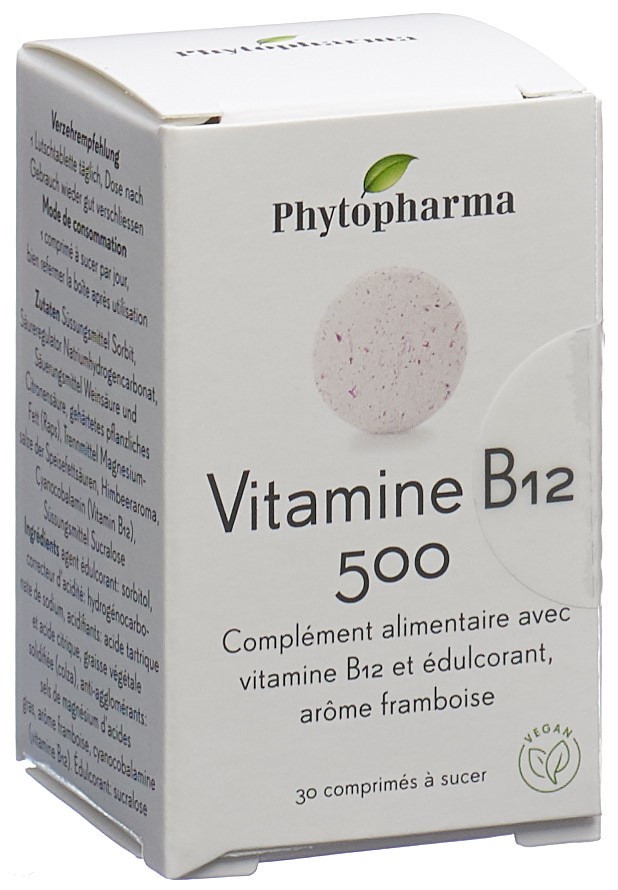 PHYTOPHARMA Vitamin B12 Lutschtabl 500 mcg 30 Stk