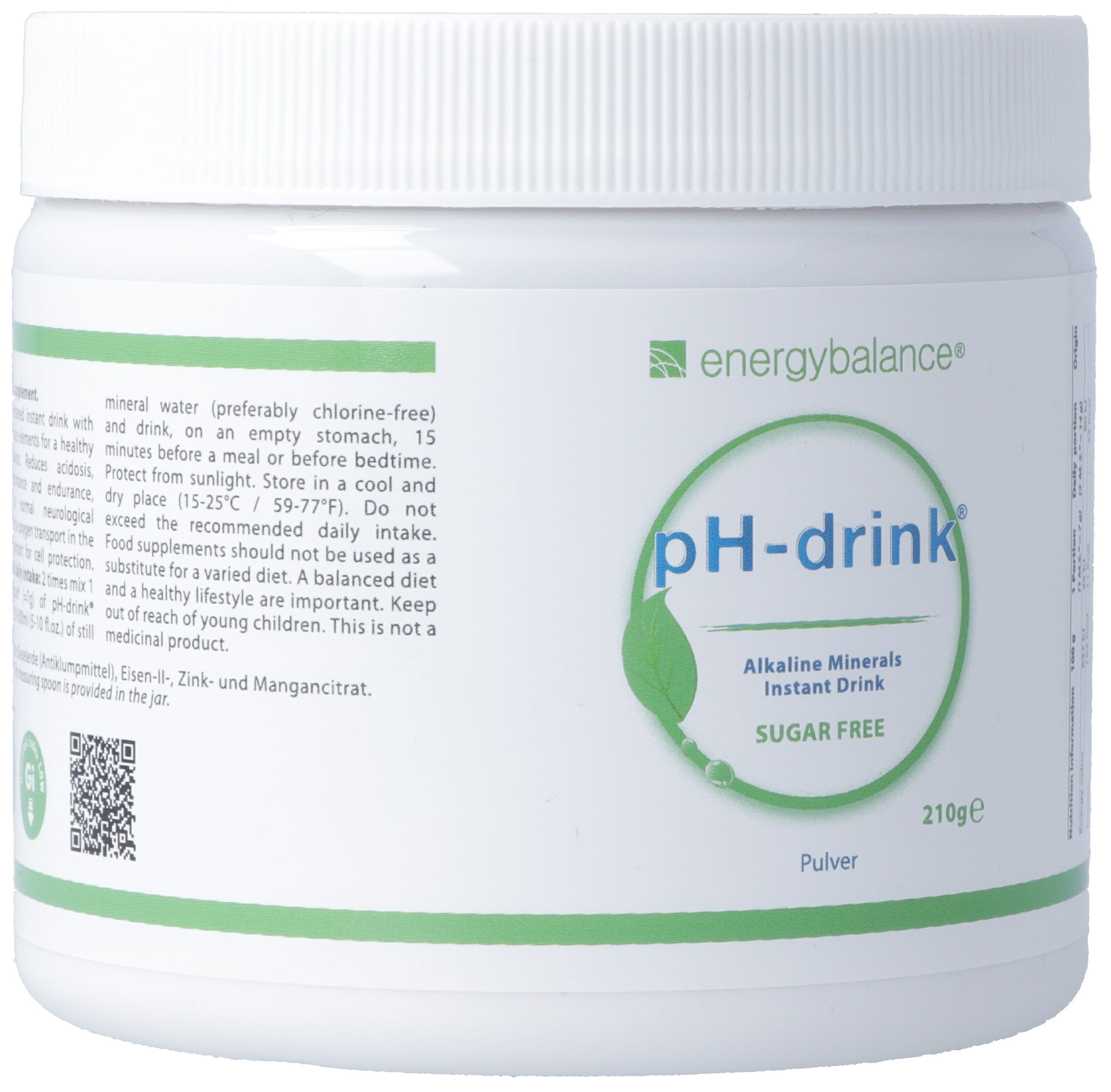 ENERGYBALANCE pH-drink sugar-free Ds 210 g