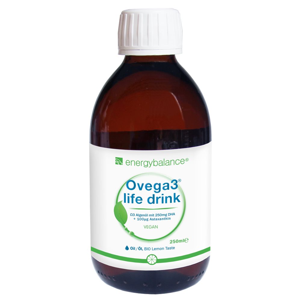ENERGYBALANCE OVEGA3 Algenöl DHA+Bio-Limone 250 ml