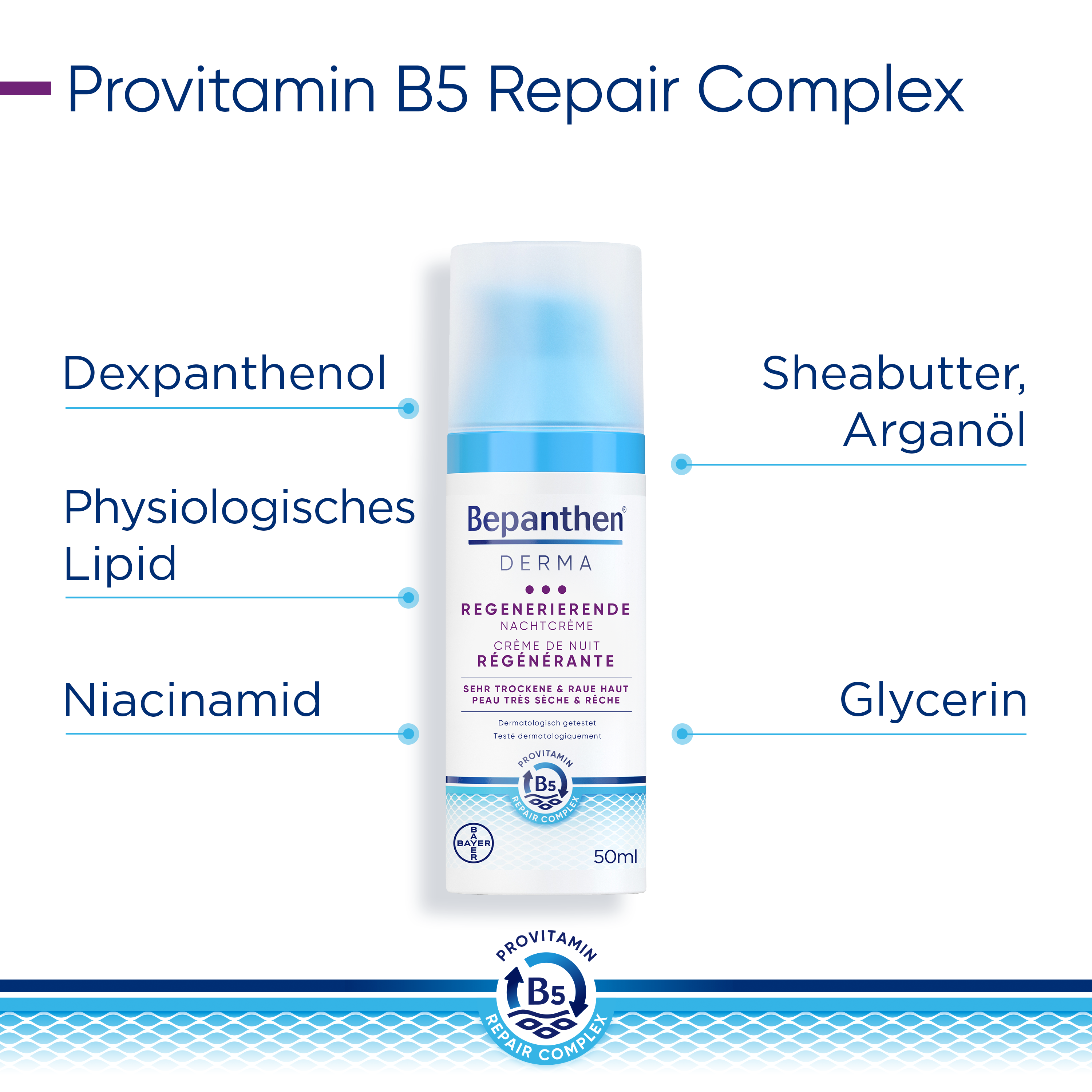 BEPANTHEN DERMA Nachtcreme regenerierend 50 ml