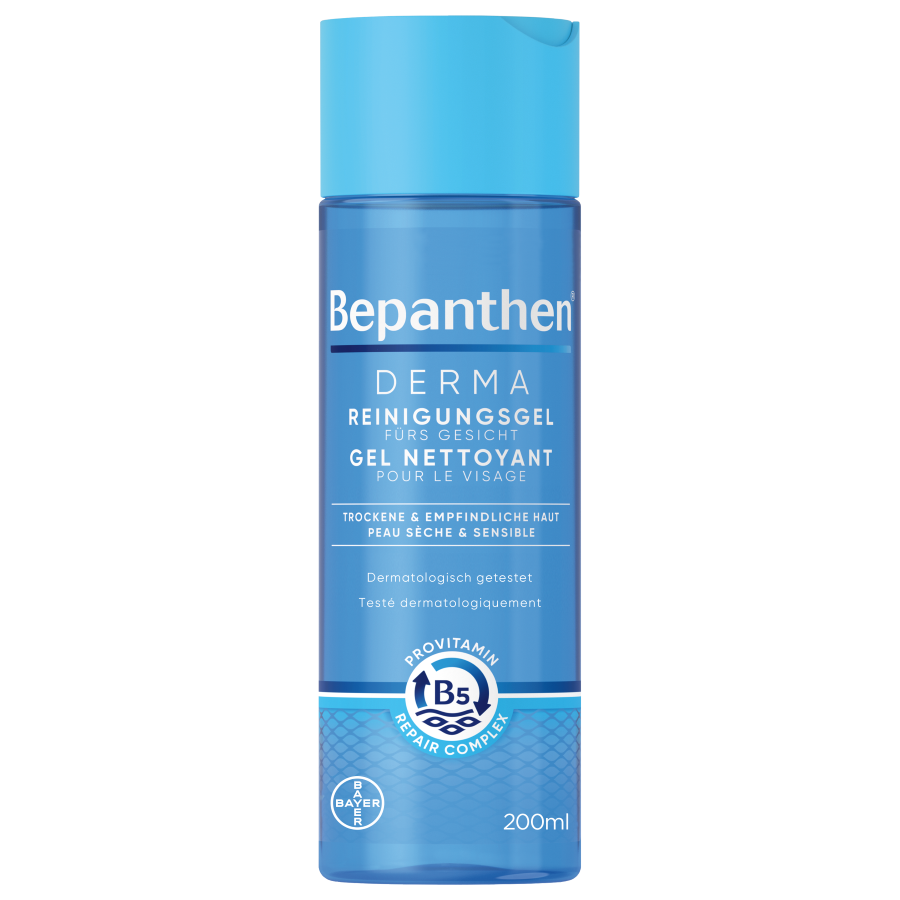BEPANTHEN DERMA Reinigungsgel fürs Gesicht 200 ml
