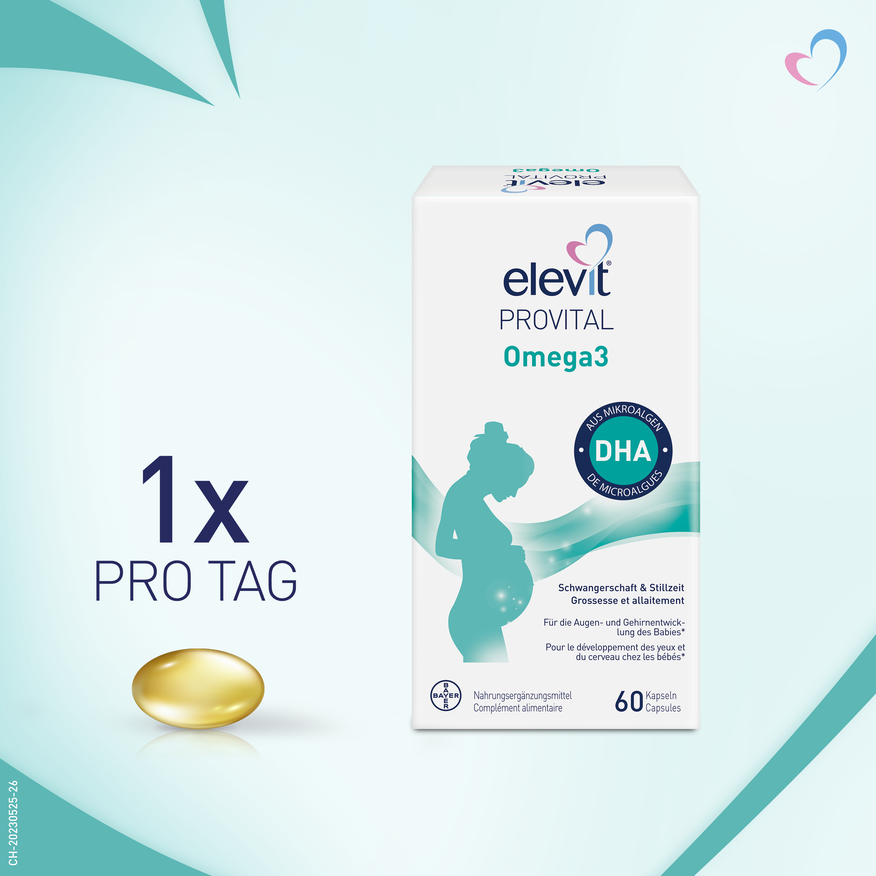 ELEVIT PROVITAL Omega3 Kaps 60 Stk