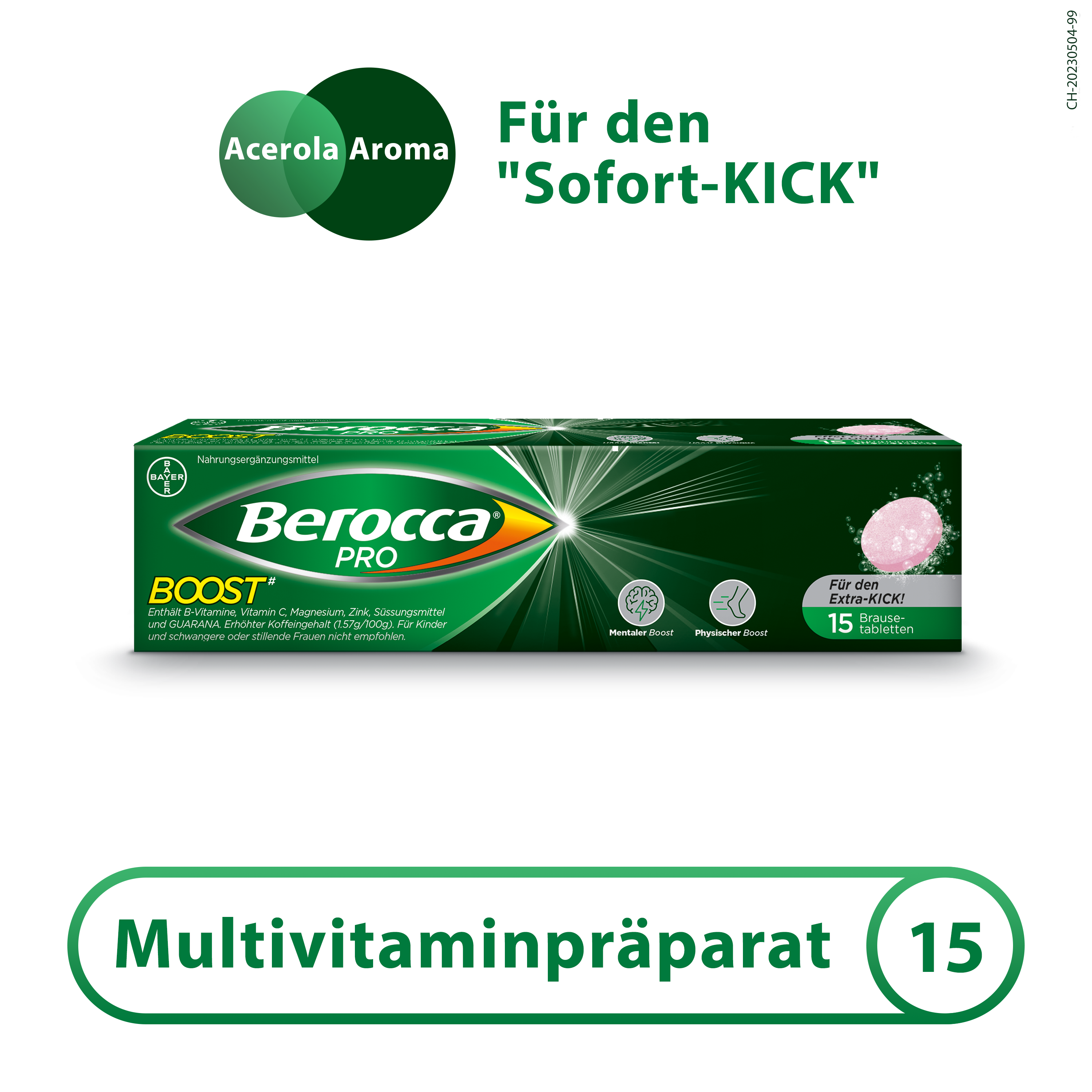 BEROCCA PRO Boost Brausetabl 15 Stk