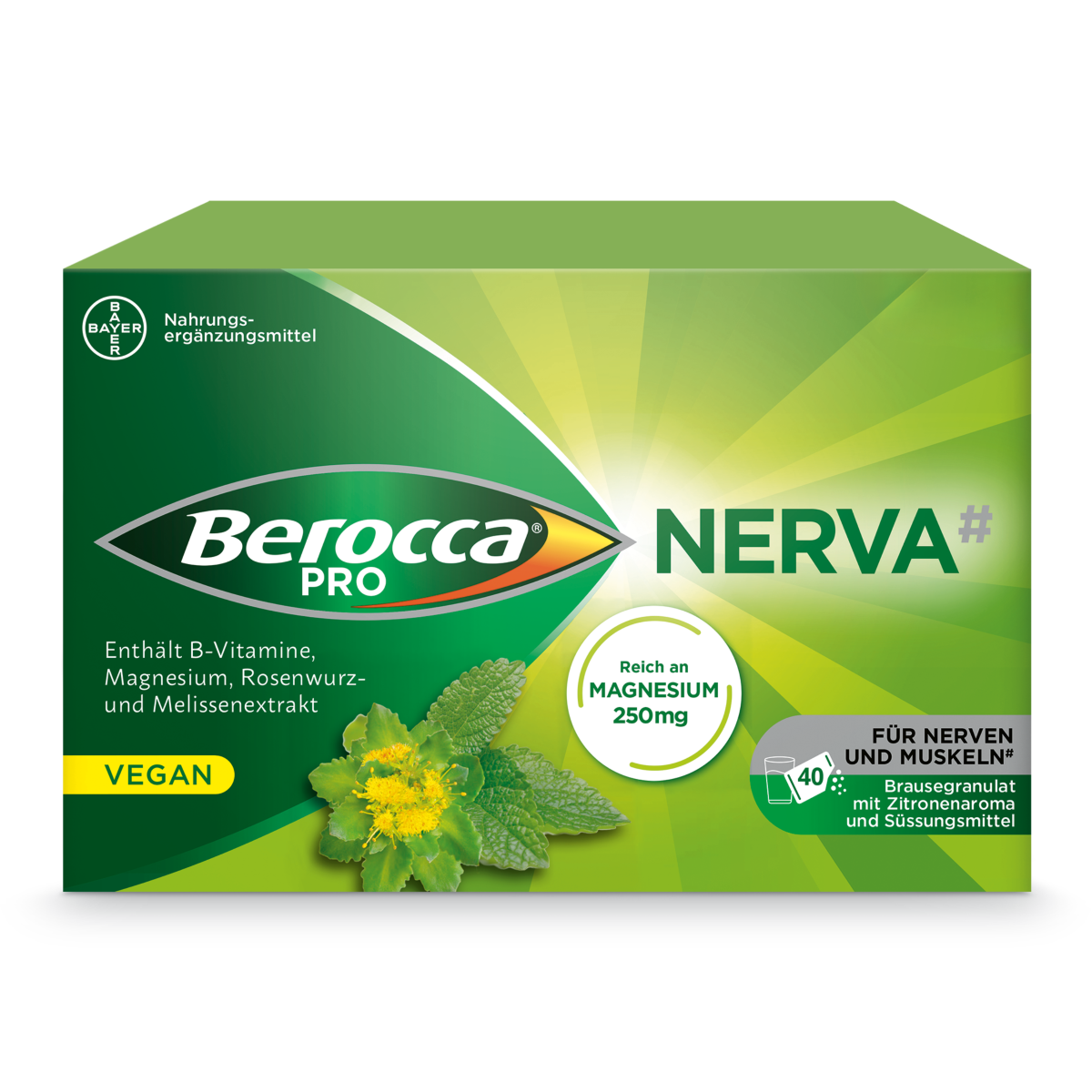 BEROCCA PRO NERVA Brausegran Btl 40 Stk
