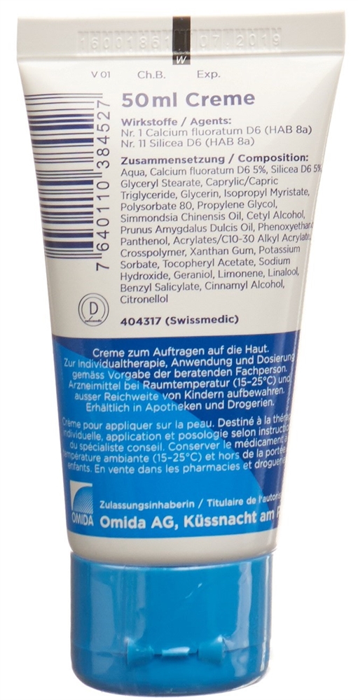 OMIDA SCHÜSSLER Nr1&11 Cal fluor&Silic Cre 50 ml