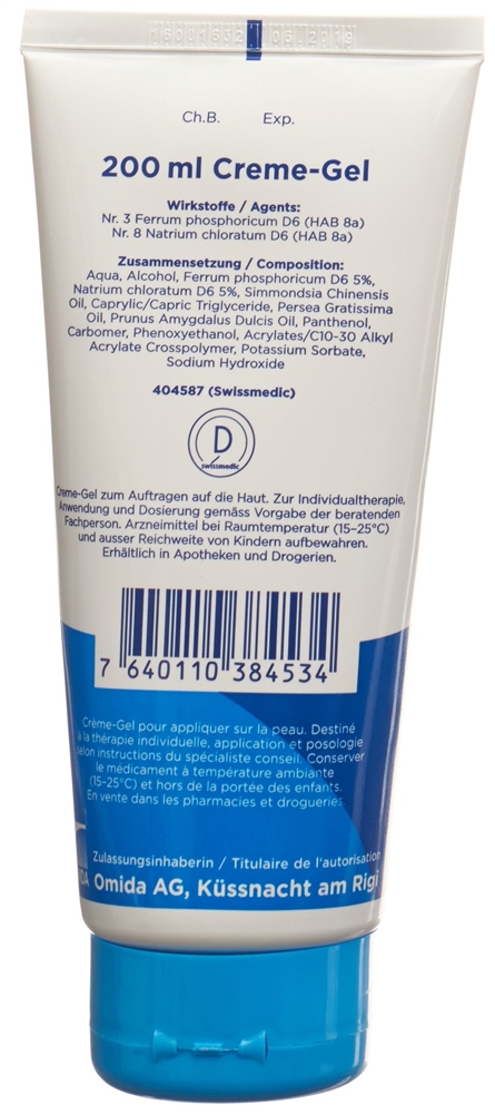 OMIDA SCHÜSSLER Nr3&8 Ferr pho plus Cre-Gel 200 ml