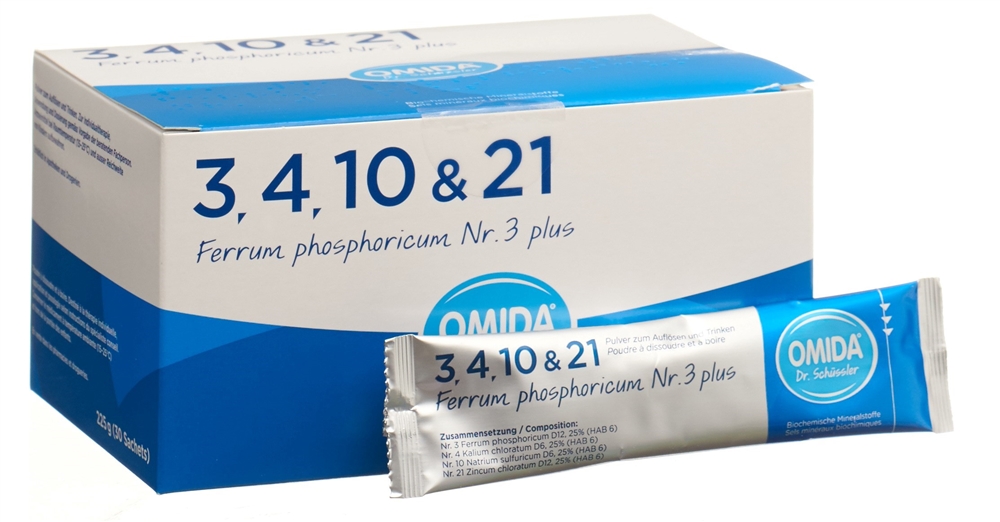 OMIDA SCHÜSSLER Nr3 Ferr phos plus Plv Btl 30 Stk