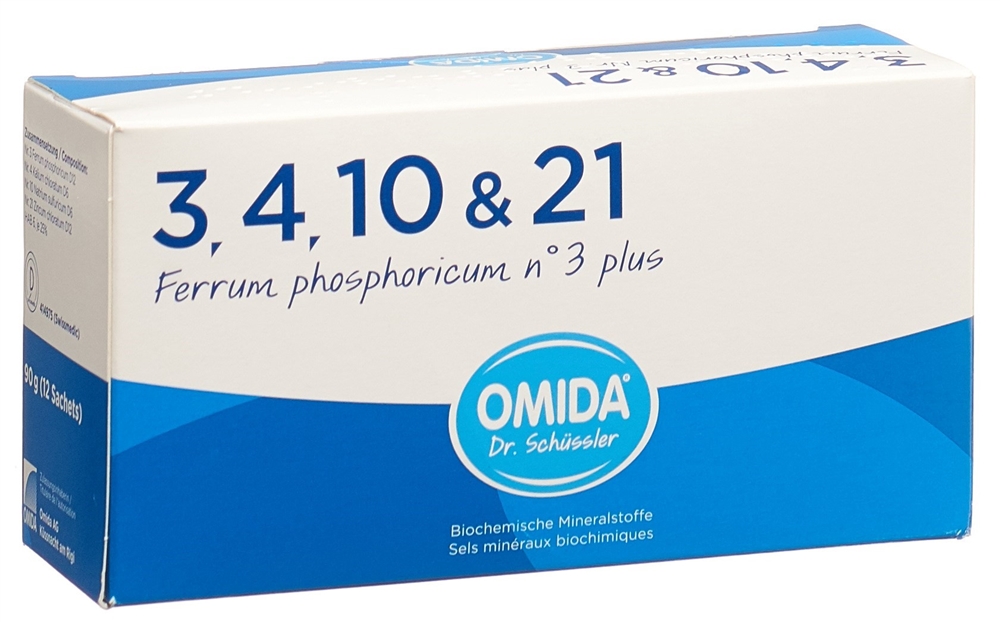 OMIDA SCHÜSSLER Nr3 Ferr phos plus Plv Btl 12 Stk