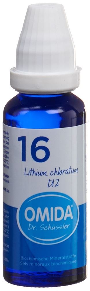 OMIDA SCHÜSSLER Nr16 Lithi chlor Dil D 12 Fl 30 ml