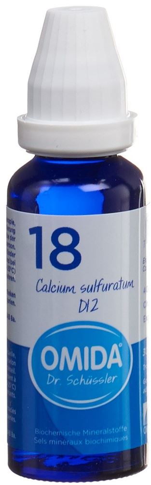 OMIDA SCHÜSSLER Nr18 Calc sulf Dil D 12 Fl 30 ml