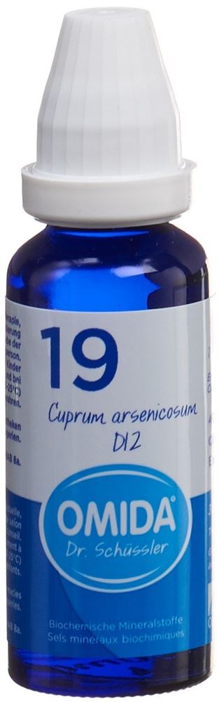 OMIDA SCHÜSSLER Nr19 Cupr arsen Dil D 12 Fl 30 ml