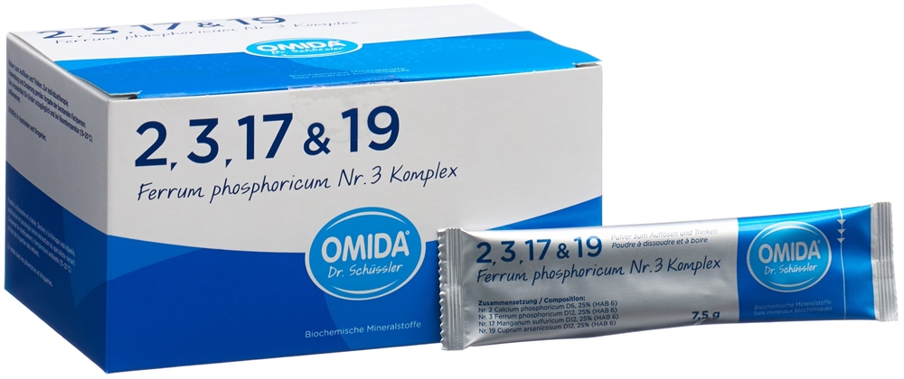 OMIDA SCHÜSSLER Nr3 Ferr phos Komp Plv Btl 30 Stk