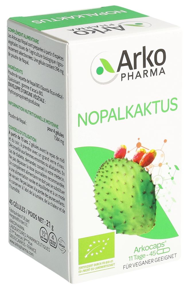 ARKOCAPS Nopalkaktus Kaps VG 45 Stk