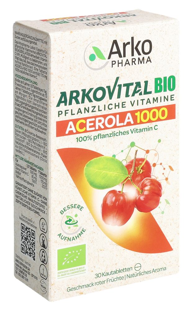 ARKOVITAL Acero Arko Tabl 1000 mg Bio 30 Stk