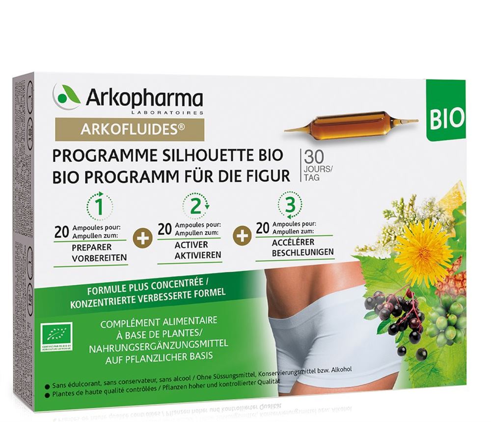 ARKOFLUIDE Trinkamp Bio Triopack 3 x 20 Stk
