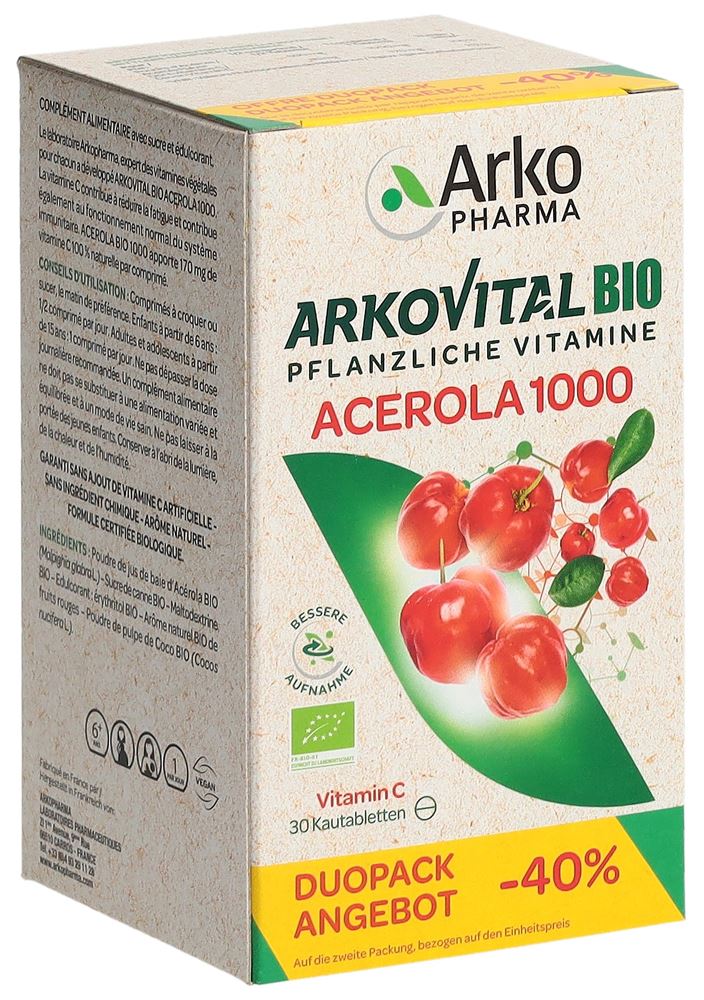 ARKOVITAL Acero Arko Tabl 1000 mg Bio D 2 x 30 Stk