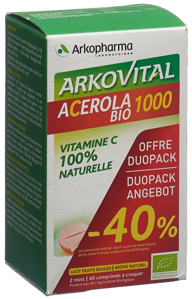 ARKOVITAL Acero Arko Tabl 1000 mg Bio D 2 x 30 Stk