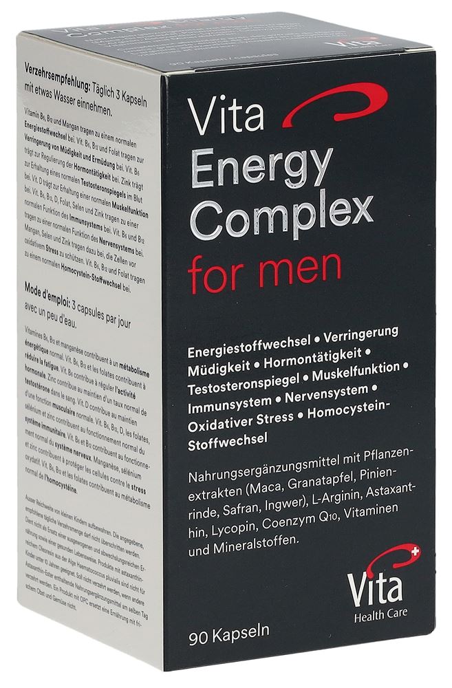VITA ENERGY COMPLEX for men Kaps Glas 90 Stk