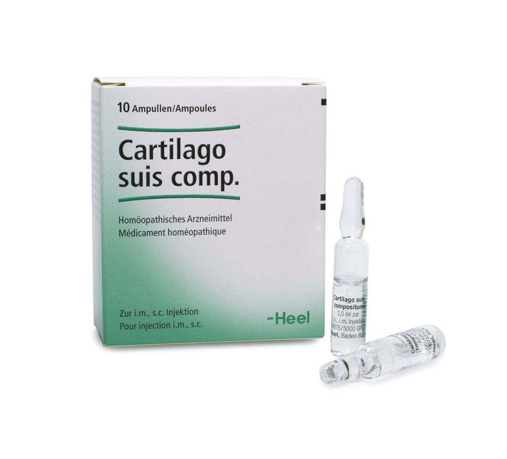 CARTILAGO SUIS COMP Heel Inj Lös 10 Amp 2 ml