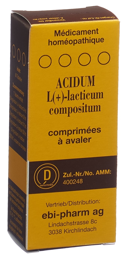 SANUM Acidum L(+)lacticum comp Tabl 80 Stk