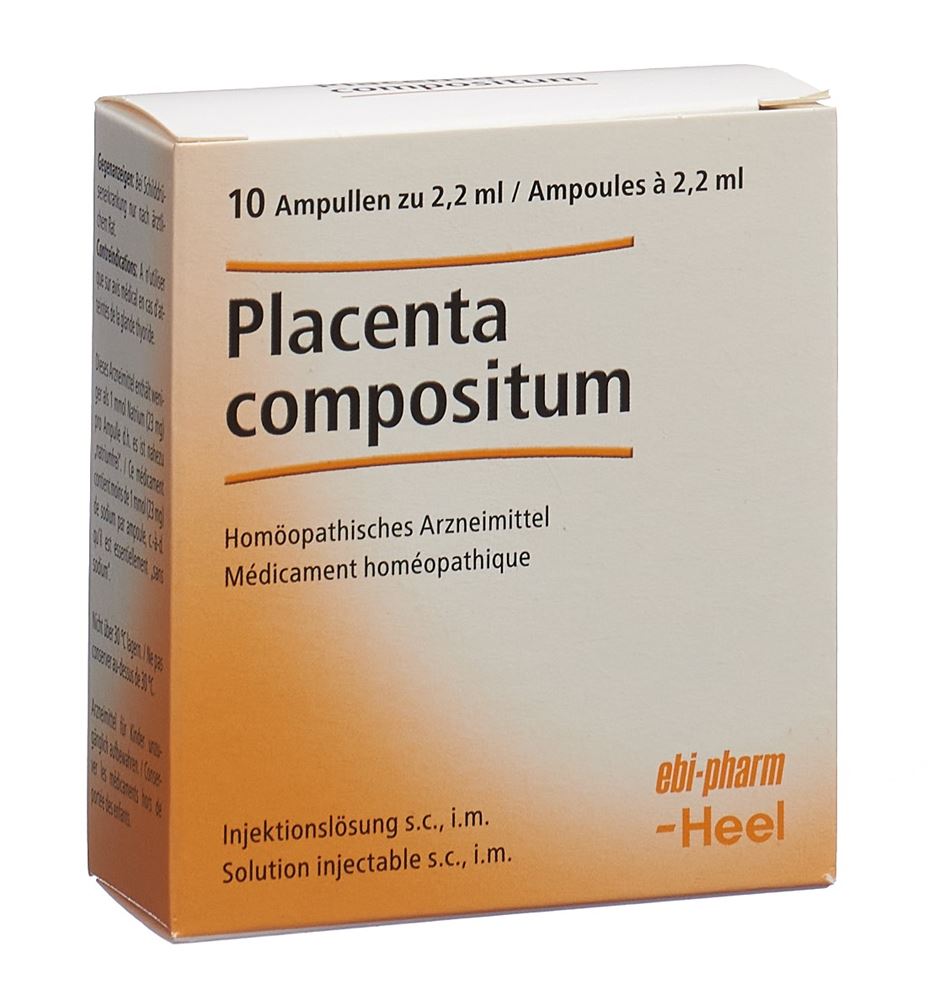PLACENTA COMP Heel Inj Lös 10 Amp 2.2 ml
