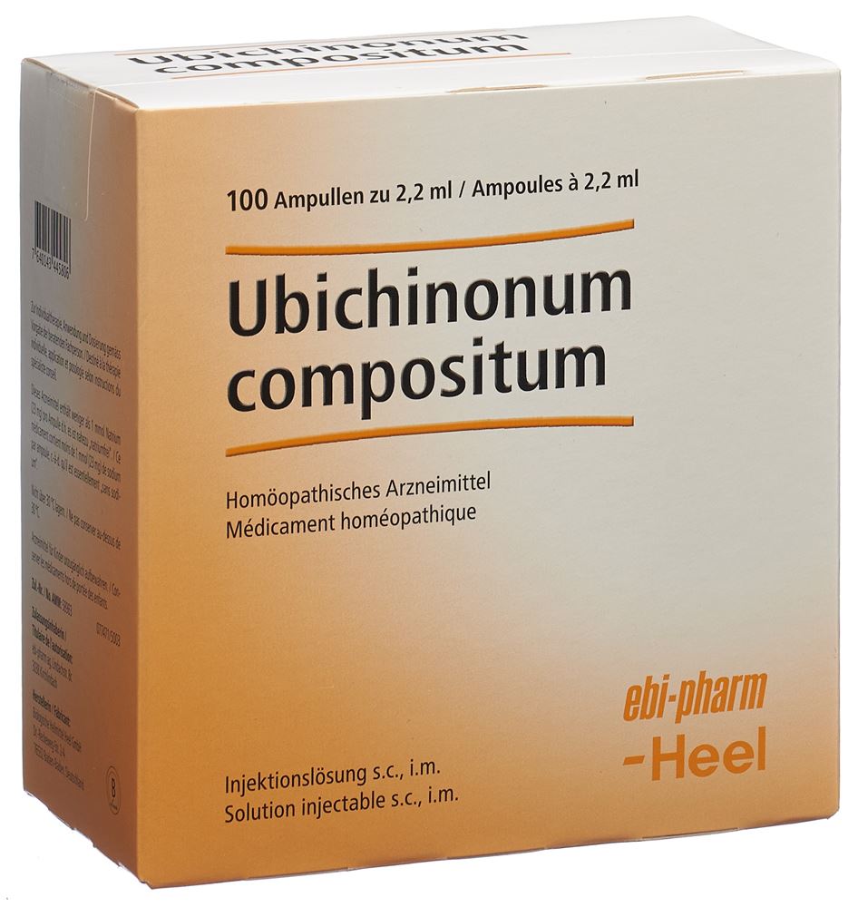 UBICHINON COMP Heel Inj Lös 100 Amp 2.2 ml