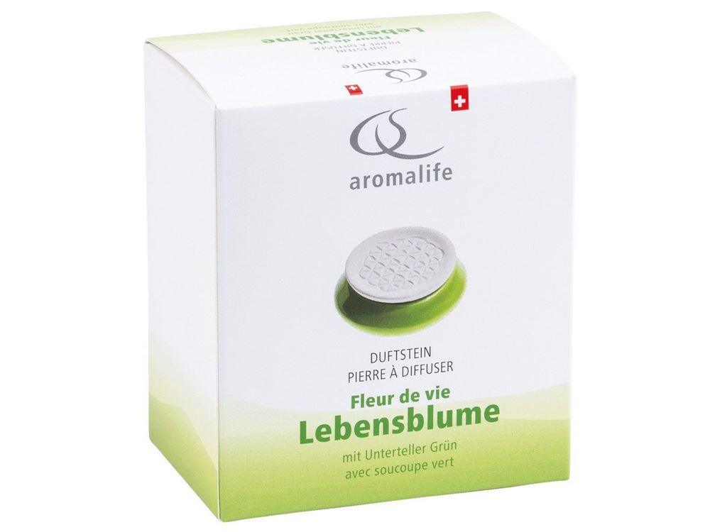 AROMALIFE Duftstein Set Lebensblume&Untertel grün