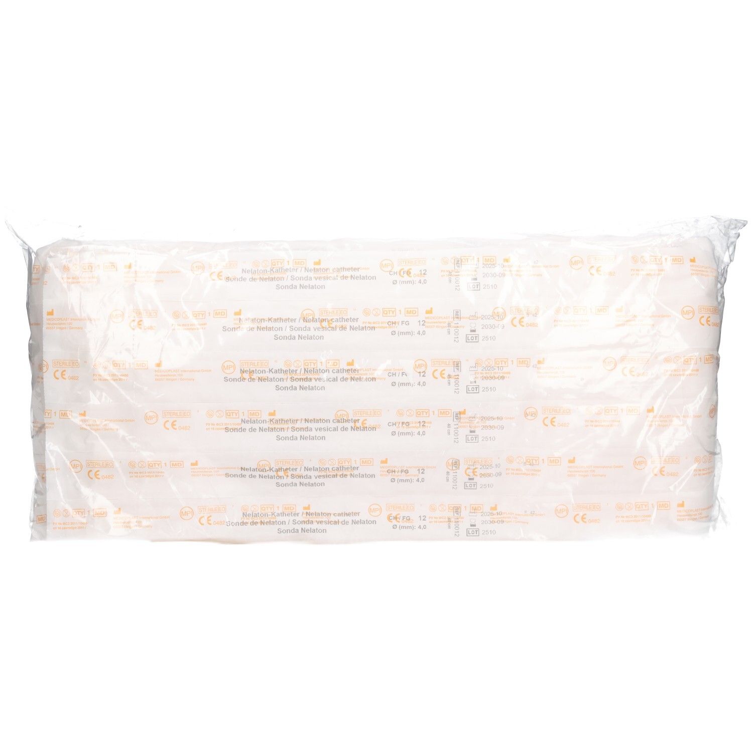 QUALIMED Katheter CH12 40cm Nelaton PVC st 100 Stk