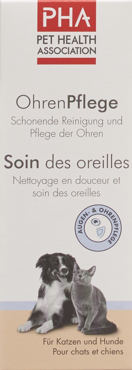 PHA OhrenPflege Tropfen f Hunde und Katzen 100 ml