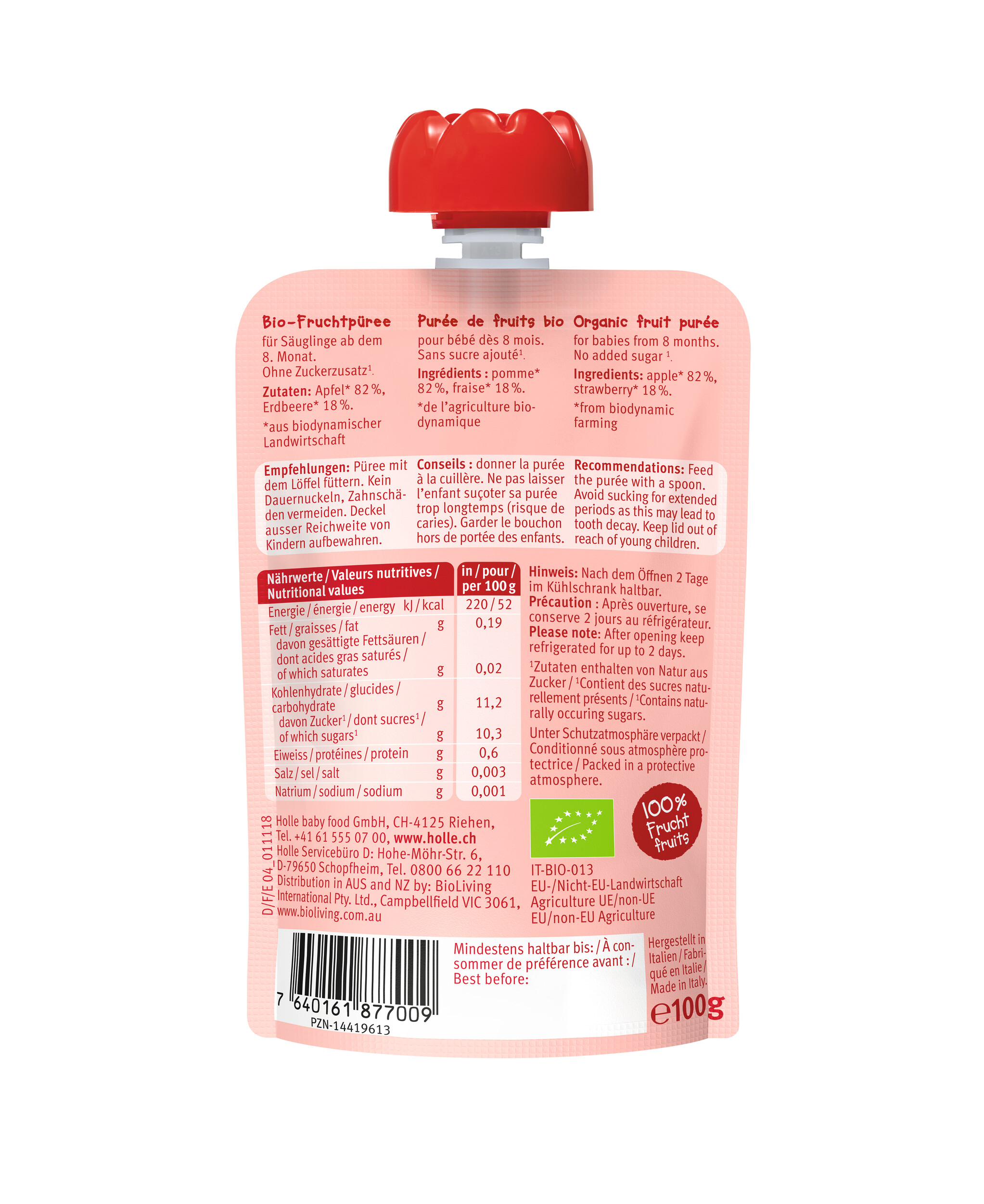 HOLLE Pouchy Red Bee 100 g