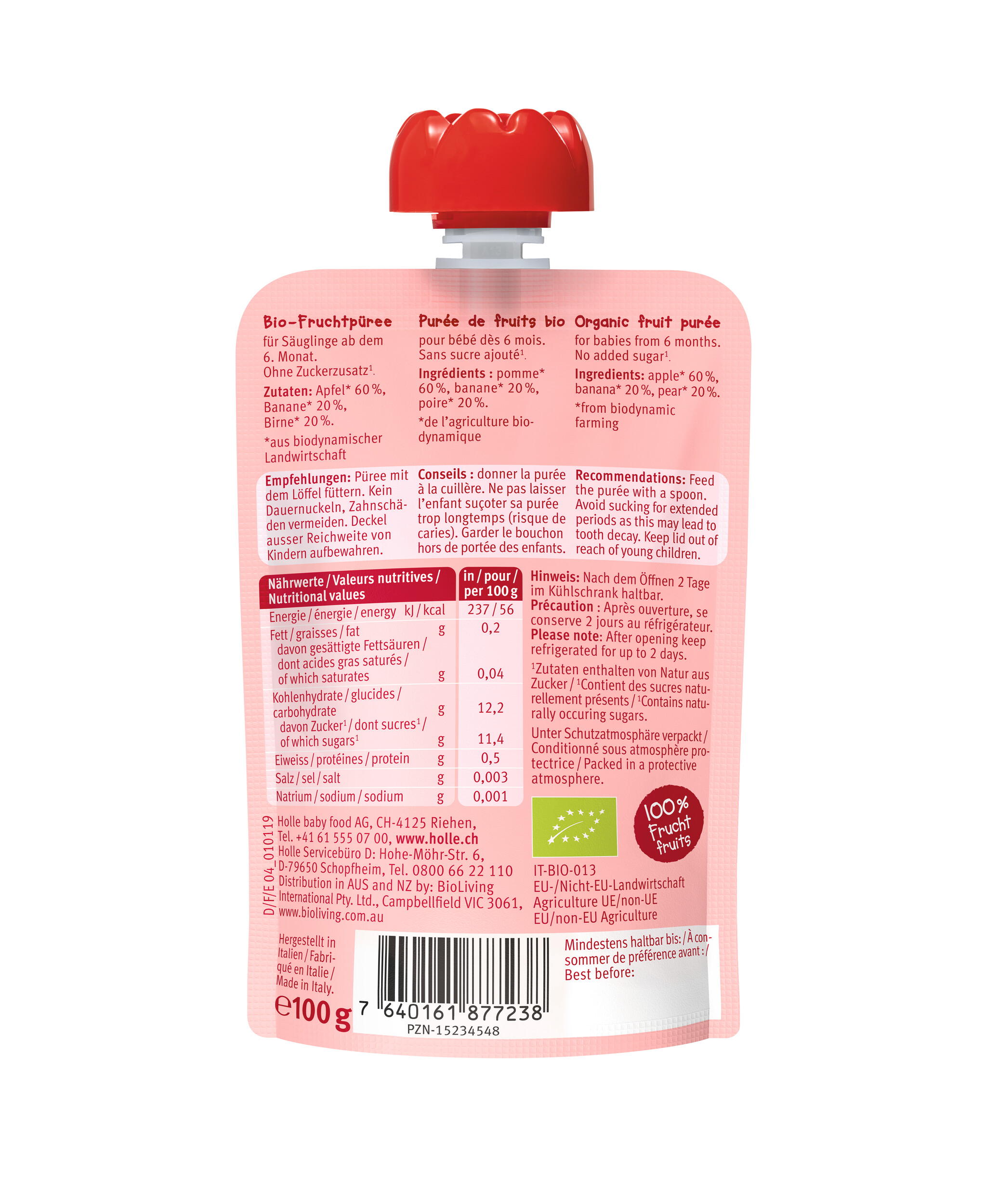 HOLLE Pouchy Apple Ant 100 g