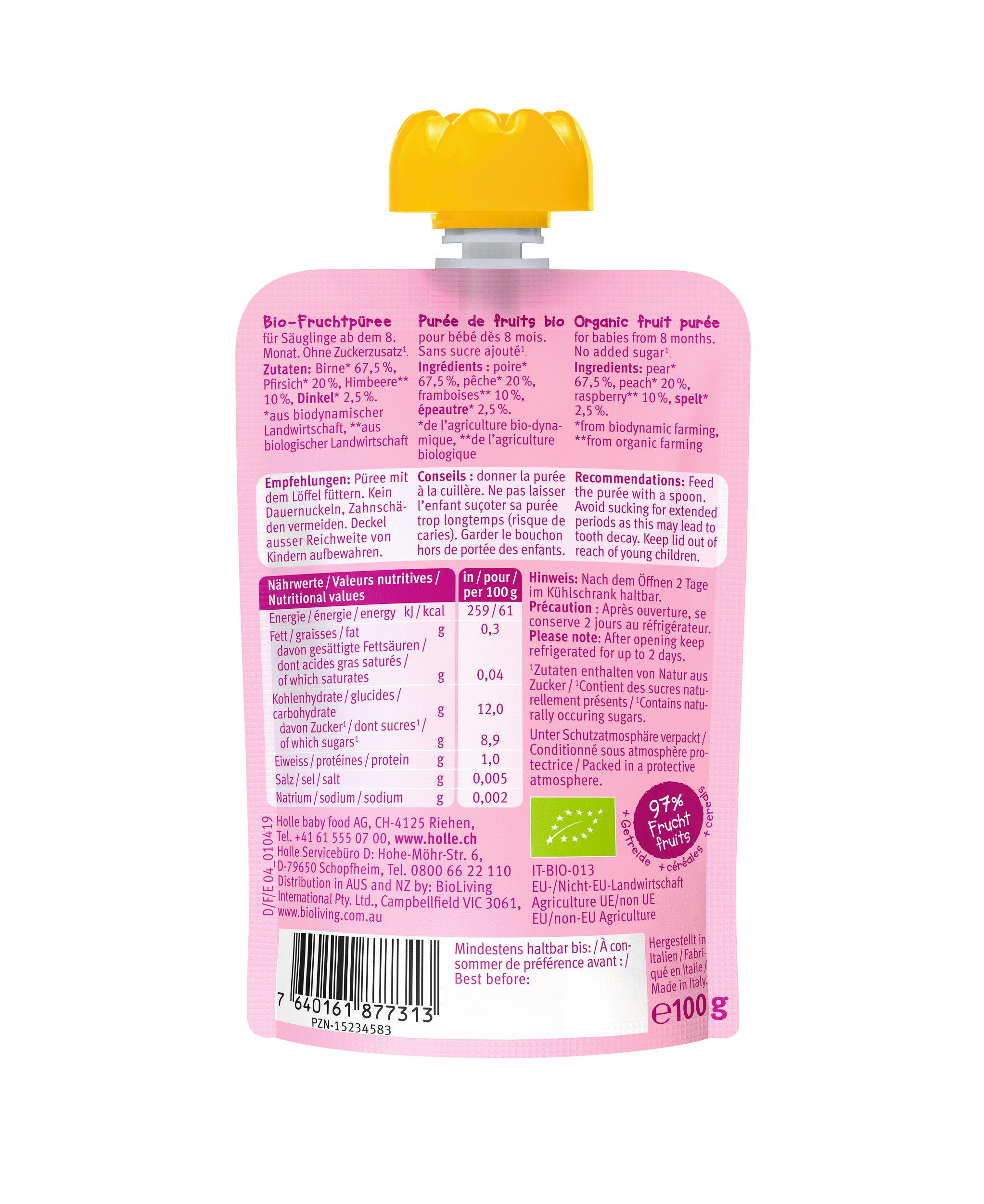 HOLLE Pouchy Pear Pony 100 g